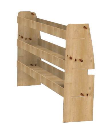 Transit Custom- upto 2023  (OLD SHAPE) - SWB O/S Shelving